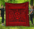 Hawaii Polyensian Turtle Premium Quilt Red Red - Polynesian Pride