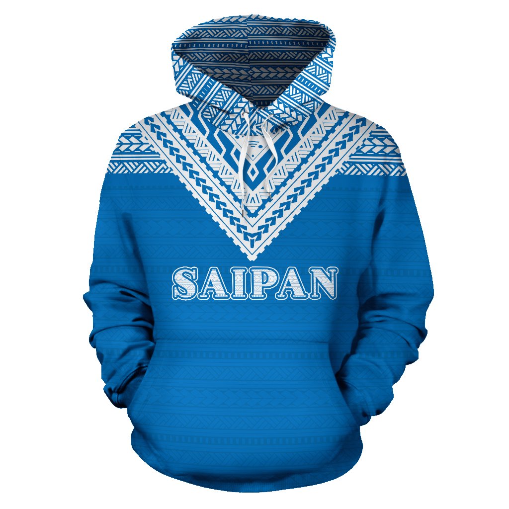 Saipan All Over Hoodie Blue Version - Polynesian Pride