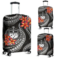 Samoa Polynesian Luggage Covers - White Plumeria WHITE - Polynesian Pride