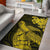 Hawaiian Hibiscus Memory Polynesian Turtle Area Rug AH Rug Yellow - Polynesian Pride