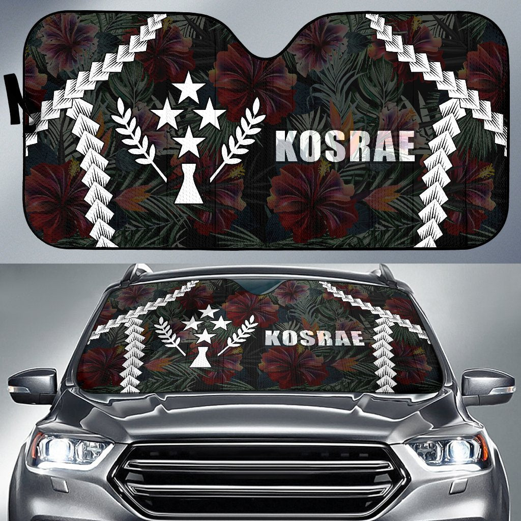 Kosrae Auto Sun Shades - Chain Polynesian Auto Sun Shade Universal Fit BLACK - Polynesian Pride