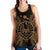 French Polynesia Polynesian Women Tank Top Map Gold Gold - Polynesian Pride