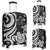 Fiji Polynesian Luggage Covers - White Tentacle Turtle Crest White - Polynesian Pride