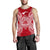 American Samoa Polynesian Men Tank Top Map Red White Red - Polynesian Pride