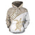 Tahiti Hoodie Tahiti Turtle Mermaid Polynesian Tattoo Gold White Version - Polynesian Pride