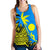 Palau Coconut Tree Women Racerback Tank K4 Black - Polynesian Pride