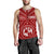 Tonga Men's Tank Top - Tonga Seal With Polynesian Tattoo Style (Red) - Polynesian Pride