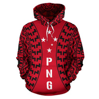 Papua New Guinea All Over Hoodie Polynesian New Tattoo - Polynesian Pride