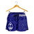 Guam Women's Shorts - Guam Seal With Polynesian Tattoo Style (Blue) - Polynesian Pride