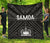 Samoa Premium Quilt - Samoa Seal In Polynesian Tattoo Style - Polynesian Pride