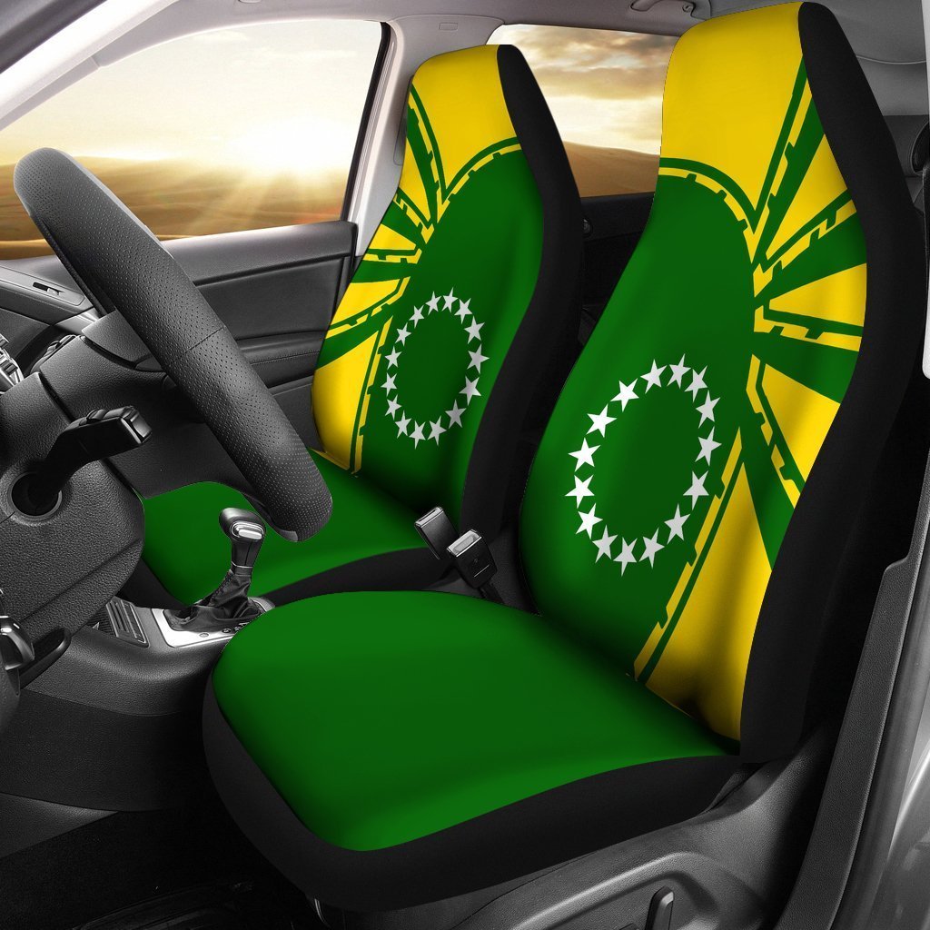 Cook Island Car Seat Covers Premium Style Universal Fit Art - Polynesian Pride