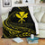 Kanaka Premium Blanket - Yellow - Frida Style White - Polynesian Pride