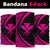 Hawaiian Bandana Kanaka Polynesian Bandana 3-Pack - Circle Style Pink - Polynesian Pride