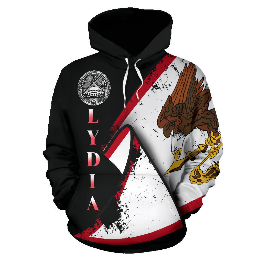 American Samoa Hoodie Lydia Unisex Black - Polynesian Pride