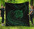 Hawaii Turtle Premium Quilt - Green - Frida Style Black - Polynesian Pride