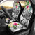 Polynesian American Samoa Car Seat Covers - Summer Plumeria (White) Universal Fit White - Polynesian Pride