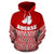 Kosrae Polynesian Zip up Hoodie Red Pride Map and Seal - Polynesian Pride