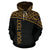 Guam All Over Custom Hoodie Gold Curve - Polynesian Pride