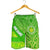 Cook Islands Men Shorts Polynesian Victorian Vibes Green - Polynesian Pride