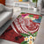 Fiji Polynesian Area Rug - Summer Plumeria (Red) Red - Polynesian Pride