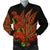 Polynesian Hawaii Men's Bomber Jacket - Ohia Lehua Red - Polynesian Pride