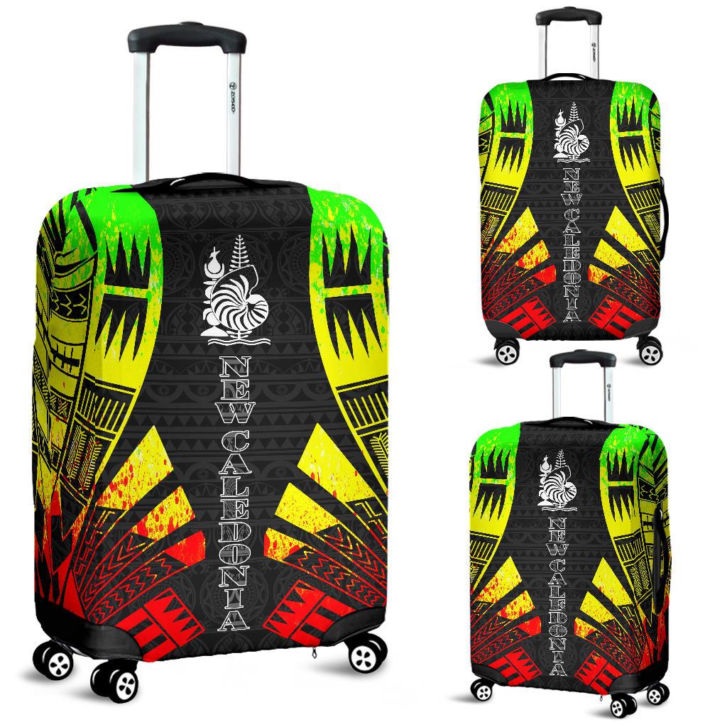 New Caledonia Luggage Cover - Polynesian Tattoo Reggae Reggae - Polynesian Pride