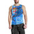 Fiji Men's Tank Top - Blue Shark Polynesian Tattoo - Polynesian Pride