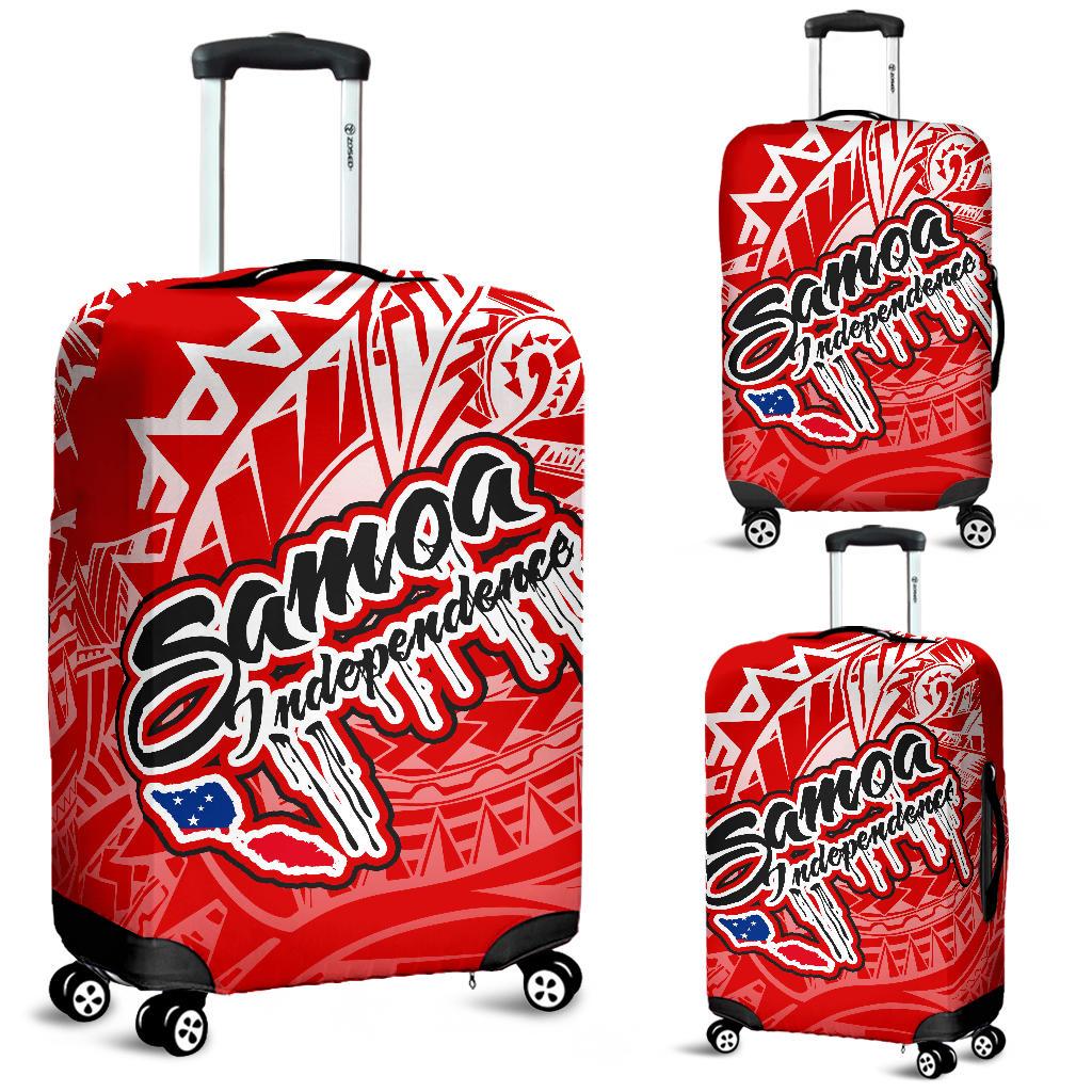 Samoa Polynesian Luggage Covers - Independence Day Red Version Red - Polynesian Pride