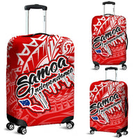 Samoa Polynesian Luggage Covers - Independence Day Red Version Red - Polynesian Pride