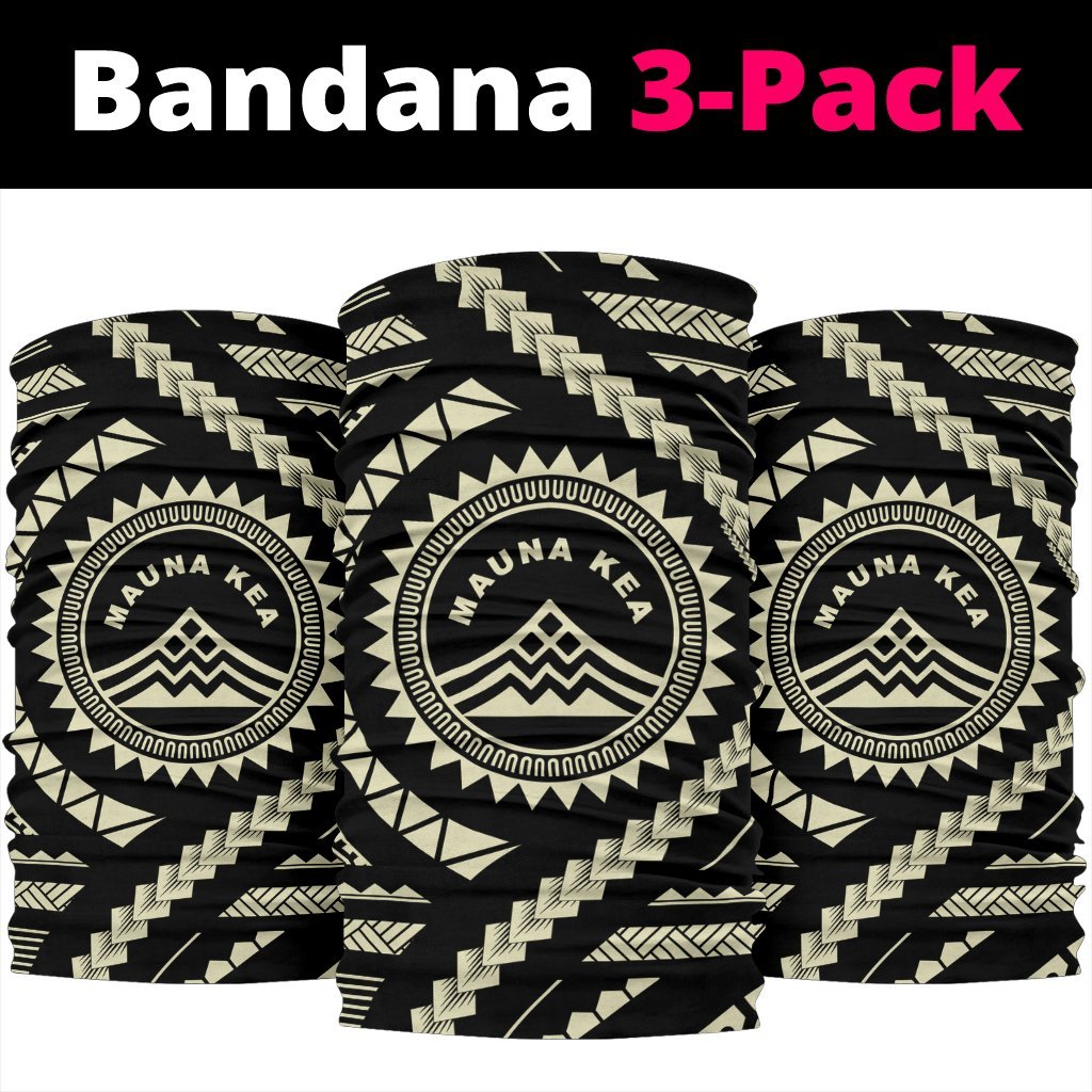 Hawaiian Mauna Kea Beige Bandana 3 - Pack - Polynesian Pride
