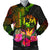 Tonga Polynesian Personalised Men's Bomber Jacket - Hibiscus and Banana Leaves Reggae - Polynesian Pride