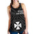 Wallis and Futuna Women Racerback Tanks - Wallis and Futuna Seal With Polynesian Tattoo Style - Polynesian Pride