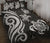 New Caledonia Quilt Bed Set - White Tentacle Turtle White - Polynesian Pride