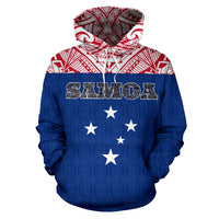 Samoa All Over Hoodie Polynesian Hoodie Style - Polynesian Pride