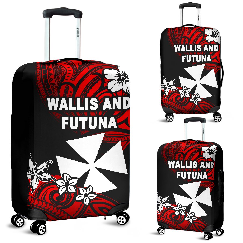 Wallis and Futuna Rugby Luggage Covers Unique Vibes Red - Polynesian Pride