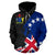 Cook Islands Pullover Hoodie Cook Islands Flag Coat of Arms Grunge Special A02 - Polynesian Pride