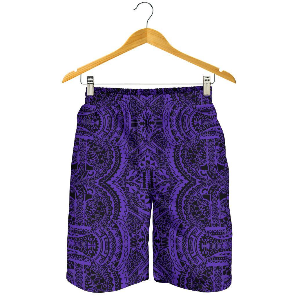 Polynesian Symmetry Violet Men's Short - Polynesian Pride