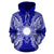 Marshall Islands Polynesian ll Over Hoodie Map Blue - Polynesian Pride