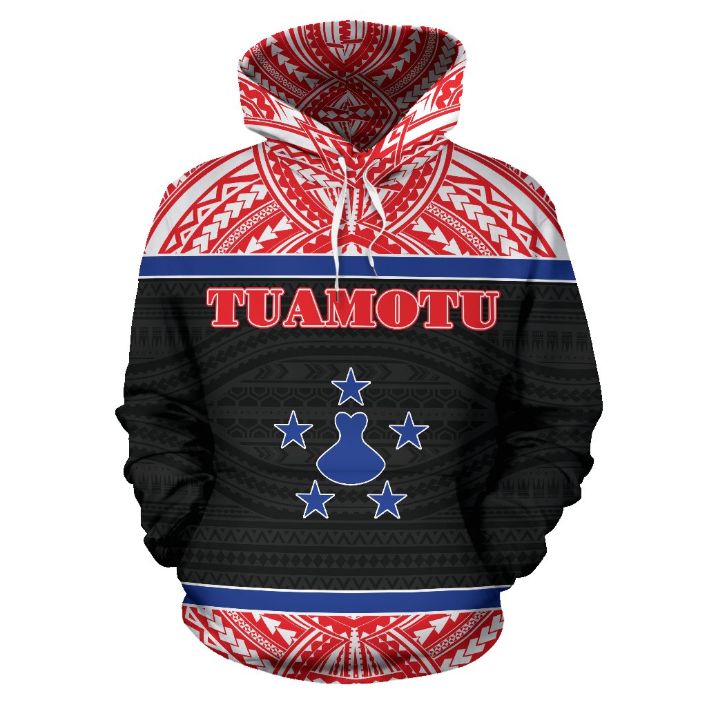 Tuamotu All Over Hoodie Polynesian Hoodie Style - Polynesian Pride