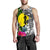 New Caledonia Custom Personalised Men's Tank Top White - Turtle Plumeria Banana Leaf - Polynesian Pride