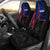 Samoa Car Seat Covers - Samoa Seal With Polynesian Patterns In Heartbeat Style (Blue) Universal Fit Blue - Polynesian Pride