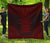 Papua New Guinea Premium Quilt - Papua New Guinea Coat Of Arms Polynesian Chief Dark Red Version Red - Polynesian Pride