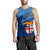 Fiji Rugby Makare And Tapa Patterns Men's Tank Top Blue Blue - Polynesian Pride