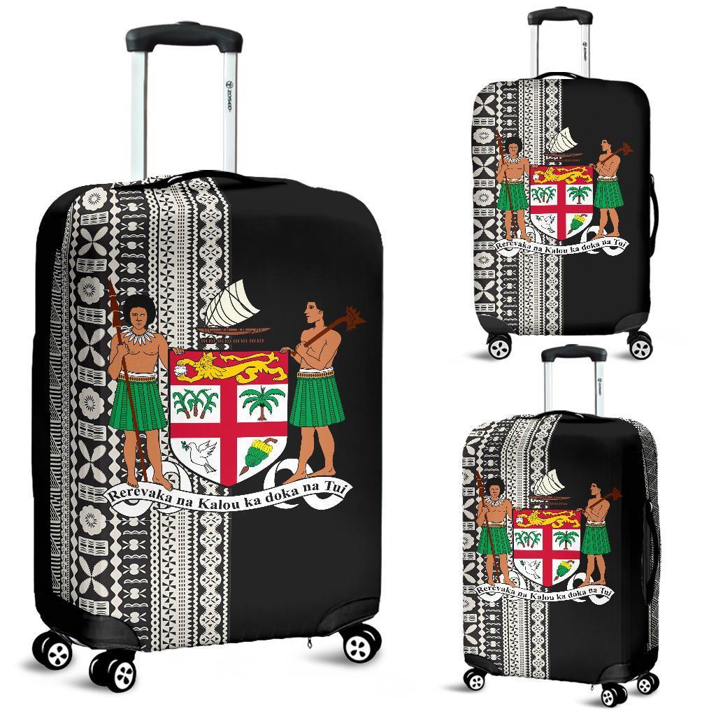 Fiji Luggage Covers Tapa Haft With Coat Of Arms TH1 Mix - Polynesian Pride