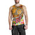 Tahiti Custom Personalised Men's Tank Top - Turtle Plumeria (Gold) - Polynesian Pride