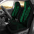 Hawaii Kakau Makau Fish Hook Polynesian Car Seat Covers - Green - Polynesian Pride