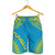 Tuvalu Men's Shorts - Polynesian Chief Flag Version - Polynesian Pride