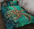 Hawaii Sea Turtle Water Color Travel Galaxy Quilt Bed Set - AH - Green - Polynesian Pride