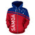 Samoa All Over Zip up Hoodie Polynesian Curve Version - Polynesian Pride