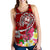 Guam Custom Personalised Women's Racerback Tank - Turtle Plumeria (Red) - Polynesian Pride